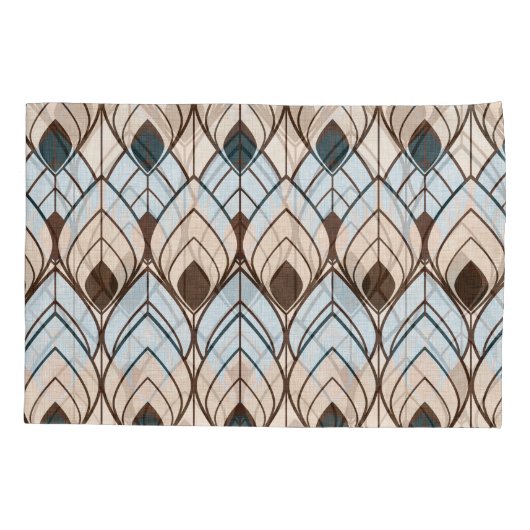 Art Deco: naadloos getextureerd Ornament. Kussensloop (Achterkant)