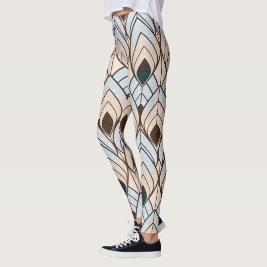 Art Deco: naadloos getextureerd Ornament. Leggings (Links)