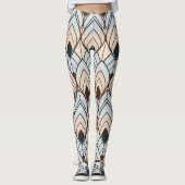 Art Deco: naadloos getextureerd Ornament. Leggings (Voorkant)