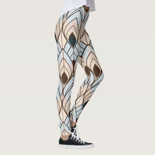 Art Deco: naadloos getextureerd Ornament. Leggings (Rechts)