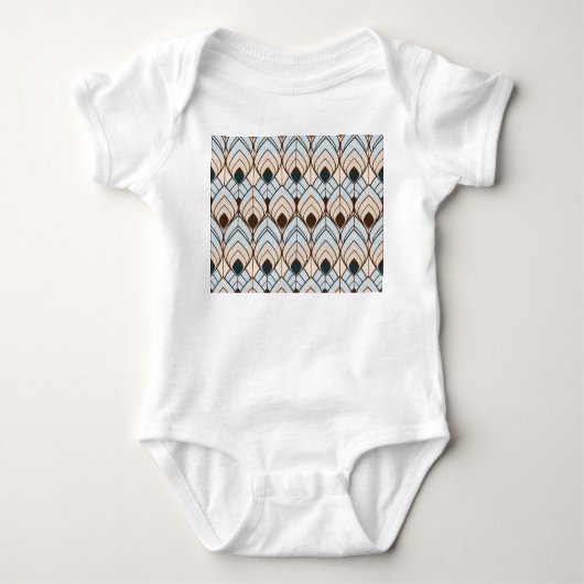 Art Deco: naadloos getextureerd Ornament. Romper (Voorkant)