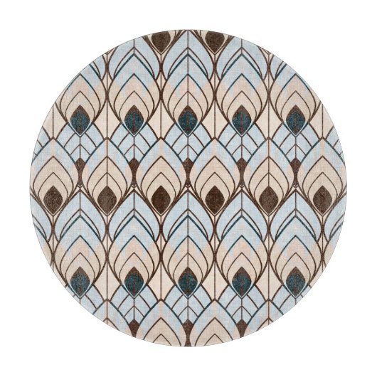 Art Deco: naadloos getextureerd Ornament. Snijplank (Voorkant)