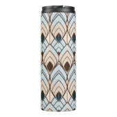 Art Deco: naadloos getextureerd Ornament. Thermosbeker (Achterkant)