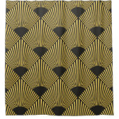 Art Deco naadloos patroon Douchegordijn (Voorkant)