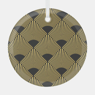 Art Deco  naadloos patroon Glas Ornament