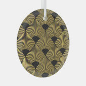 Art Deco  naadloos patroon Glas Ornament (Voorkant Rechts)