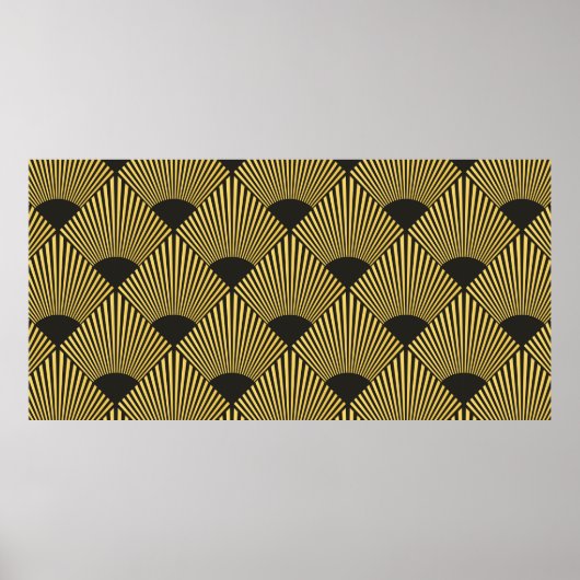 Art Deco naadloos patroon Poster (Voorkant)
