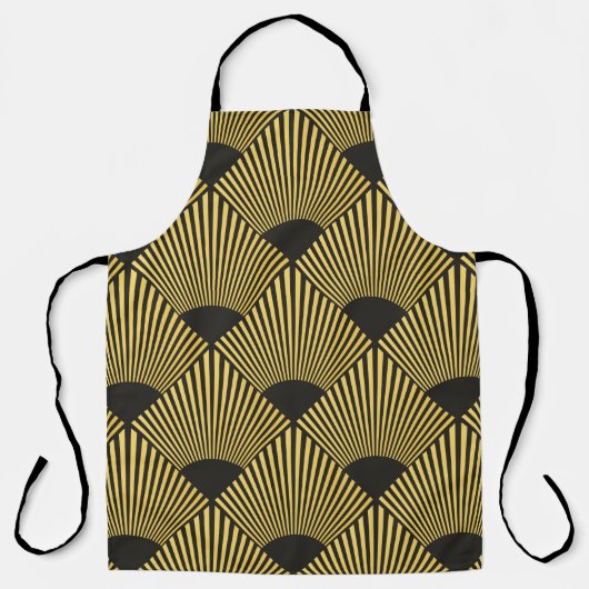 Art Deco naadloos patroon Schort (Voorkant)