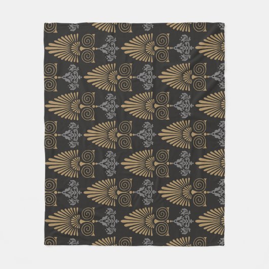 Art Deco: Naadloze behang Fleece Deken (Voorkant)