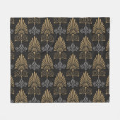 Art Deco: Naadloze behang Fleece Deken (Voorkant (Horizontaal))