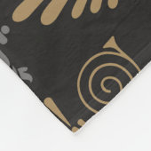 Art Deco: Naadloze behang Fleece Deken (Hoek)