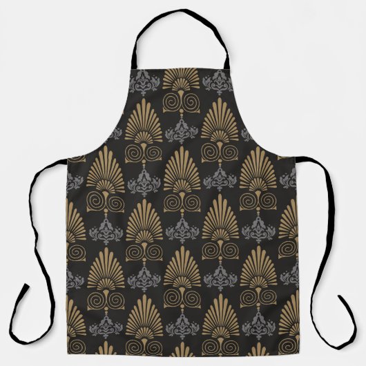 Art Deco: Naadloze  behang Schort (Voorkant)