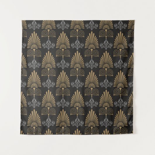 Art Deco: Naadloze behang Wandkleed (Voorkant)