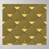 Art Deco: Naadloze Decoratie Ornament (Voorkant)