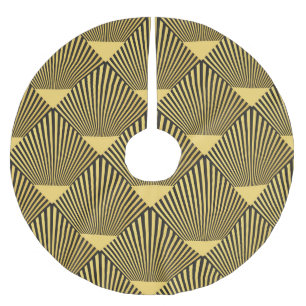 Art Deco: Naadloze Decoratie Ornament Kerstboom Rok