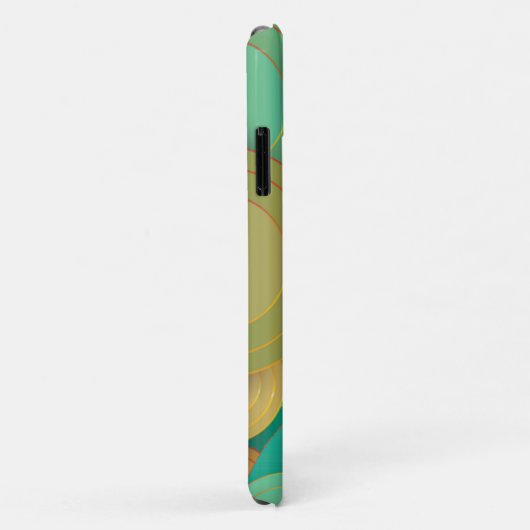 Art Deco-naam gepersonaliseerd Case-Mate iPhone Case (Achterkant/rechts)