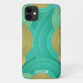 Art Deco-naam gepersonaliseerd Case-Mate iPhone Case (Achterkant)