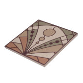 Art Deco (natuurschildpadden) Tegeltje (Zijkant)