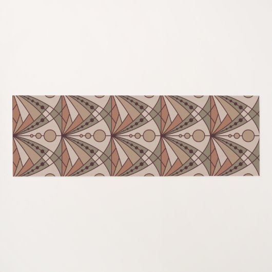 Art Deco (natuurschildpadden) Yogamat (Achterkant (horizontaal))
