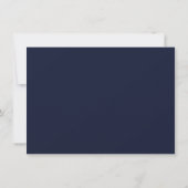 Art Deco Navy Blue en Blush | Geometrisch Kaart (Achterkant)