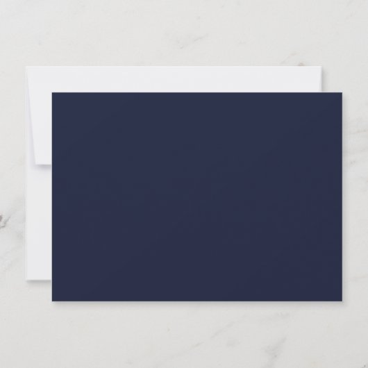 Art Deco Navy Blue en Blush | Geometrisch Kaart (Achterkant)