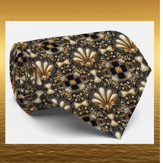 Art Deco nepzijden stropdas | Luxe herenmode