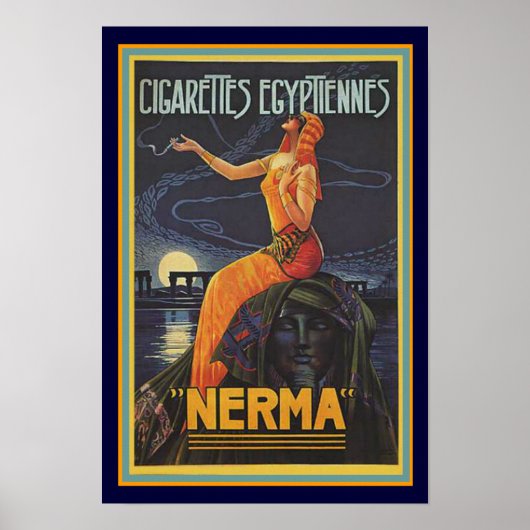 Art Deco Nerma Cigarette Ad Poster 13 x 19 (Voorkant)