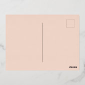 Art Deco New Year Folie Feestdagen Briefkaart (Achterkant)