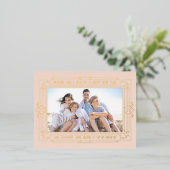 Art Deco New Year Folie Feestdagen Briefkaart (Staand Voorkant)