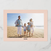 Art Deco New Year Folie Feestdagenkaart (Achterkant)