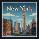 Art Deco. New York Perfect Poster<br><div class="desc">New York in vintage stijl "Art Deco"</div>