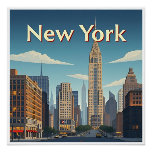 Art Deco. New York Perfect Poster (Voorkant)