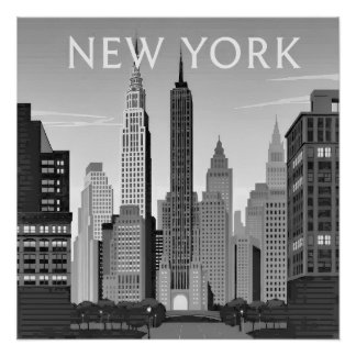 Art Deco. New York Perfect Poster