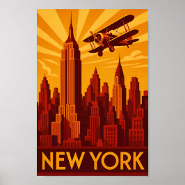 Art deco New York-posterprint Poster