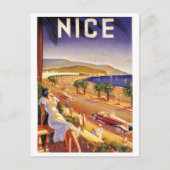 Art Deco Nice France briefkaart (Voorkant)