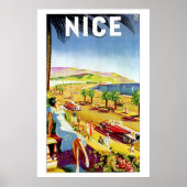 Art Deco Nice Franse riviera Poster (Voorkant)