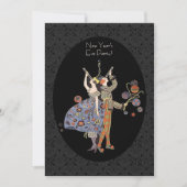  Art Deco Nieuwjaar Kaart (Voorkant)