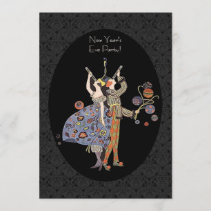 Art Deco Nieuwjaar Kaart