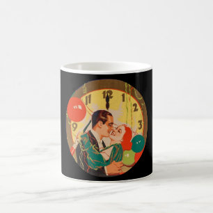 Art Deco Nieuwjaarszoenklok antiek Koffiemok