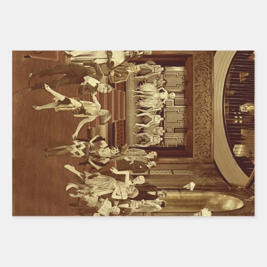 Art Deco Night Club Inpakpapier Vel (Voorkant 2)