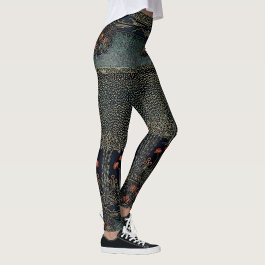 Art Deco Night Garden Leggings (Rechts)