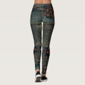 Art Deco Night Garden Leggings (Achterkant)