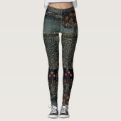 Art Deco Night Garden Leggings (Voorkant)