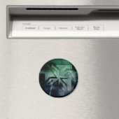 Art Deco Ninja Star-pictogram, galaxy bliksembedek Magneet (Insitu (Vaatwasser))