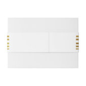 Art Deco nodigen buikband gouden GATSBY print Uitnodigingen Wikkel (Achterkant Voorbeeld)