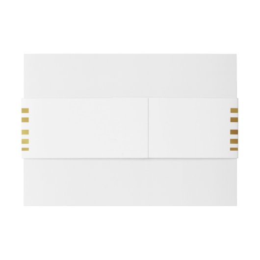 Art Deco nodigen buikband gouden GATSBY print Uitnodigingen Wikkel (Achterkant Voorbeeld)