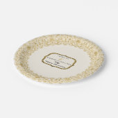 Art Deco Nouveau 50th Wedding Jubileum Party Papieren Bordje (Gekanteld)