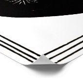 Art Deco/Nouveau ~ De zwarte cape van Beardsley Poster (Hoek)