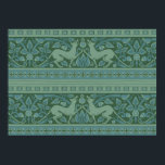Art Deco Nouveau Dog Natuur Botanisch :Patroon Poster<br><div class="desc">Dit zwiepende,  rijke blauwe,  nieuwe-herenherderpatroon is een antiek patroon gebaseerd op William Burges behangfries van de ontwerper uit het midden van de jaren 1800.</div>