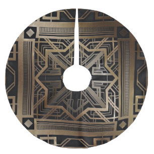 Art deco, nouveau, elegant goud, zwart, elegant, kerstboom rok